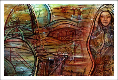 Famous Artist Paintings - The Labyrinth Man